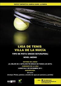 Cartel tenis