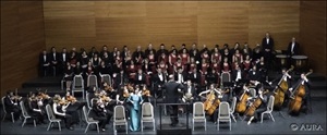 La Orquesta Sinfónica de la Paz en un concierto anterior en l'Auditori