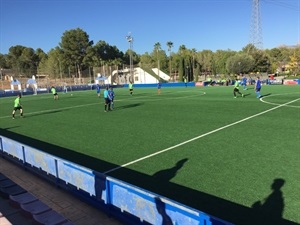 Los partidos se desarrollan en los campos de fútbol 7 de la Ciutat Esportiva Camilo Cano