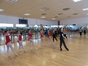 La Máster class se impartió en las salas de danza de l'Auditori