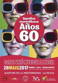 La Nucia Cartel Aud Conc Unio Musical Años 60 2017