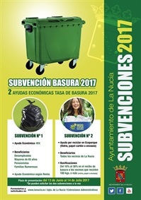 La Nucia Cartel Basura subv 2017