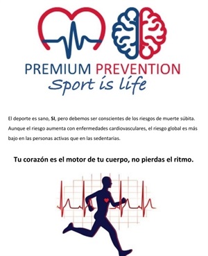 Cartel de la presentación del proyecto "Premium Prevention is life"