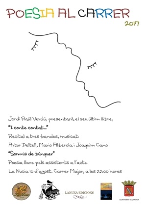 Cartel del Encontre de Poesia al Carrer de La Nucia 2017