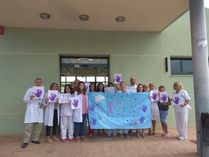 El personal del Consultorio Auxiliar de Salud de Pinar de Garaita también "contra la violencia de género"