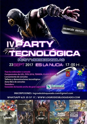 Cartel de la IV Party Tecnológica de La Nucía