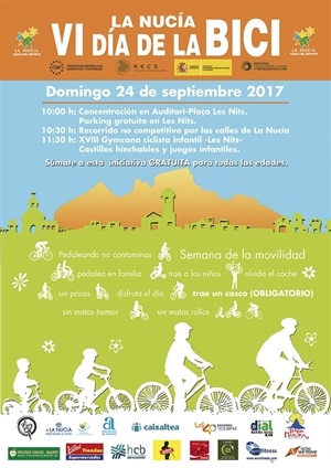 Cartel del VI Día de la Bici de La Nucía