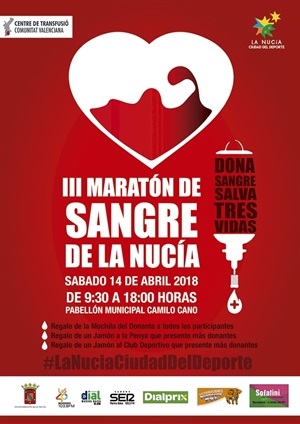 Cartel del III Maratón de Sangre de La Nucía