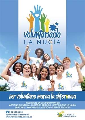 Cartel del voluntariado social de La Nucía