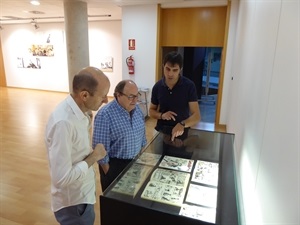 En la muestra se expone diferente material sobre el "Corto Maltés"