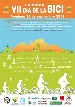 Cartel del VII Día de la Bicis de La Nucía