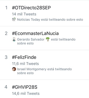 El hashtag #EcommasterLaNucia ha sido trendingtopic nacional