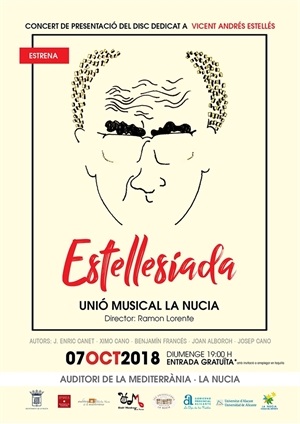 Cartel del concert "Estellesíada" de la banda de la Unió Musical de La Nucía