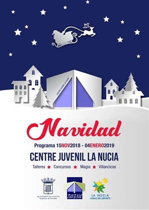 Cartel de la programación navideña del Centre Juvenil de La Nucía