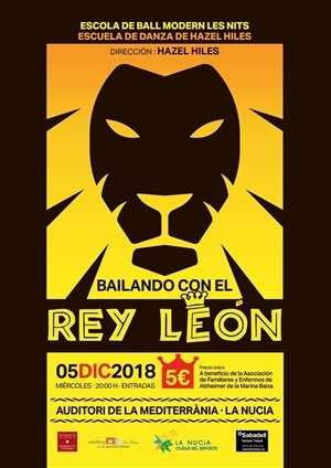 Cartel de "Bailando con el Rey León"