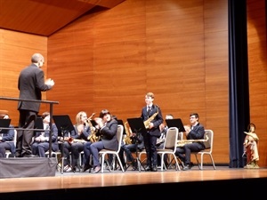 Uno de los nuevos músicos, Hugo Aragonés, realizó uno de los solos del "Concierto de Santa Cecilia"