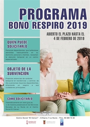 Cartel Programa Bono Respiro 2019