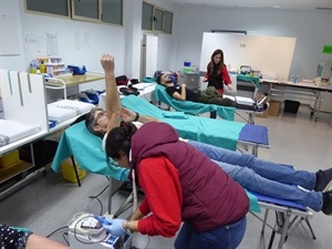 El Centro de Salud de La Nucía acogió la primera captación de sangre del año