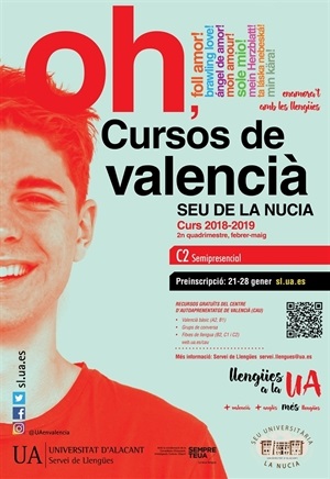 El plazo de inscripción para el "Curs Superior de Valencià" (Ç2) ya está abierto
