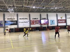 El Sporting Fútbol Sala La Nucia en su enfrentamiento con el Nueva Elda Fútbol Sala