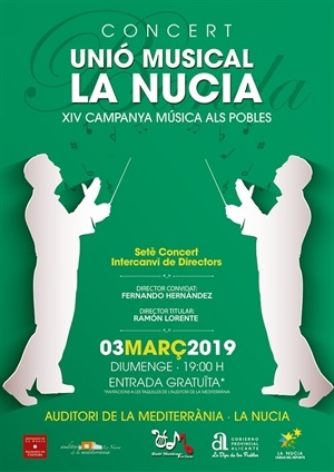Cartel del concierto de la Unió Musical de La Nucía