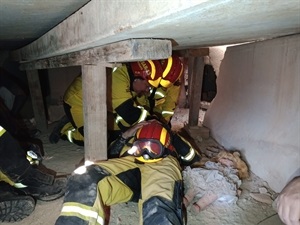 También se realizaron prácticas enfocadas a la mejora en la formación en el rescate bajo tierra