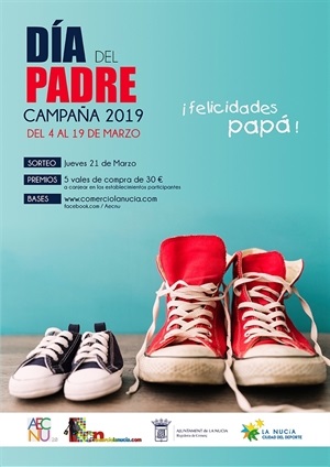 Cartel de la Campaña Comercial del "Día del Padre 2019" de La Nucía