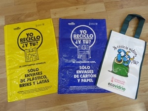 Se repartirán 3.000 bolsas de rafia entre los vecinos y vecinas de los tres tipos de reciclaje