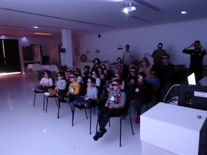 La Sala 3D tuvo una gran aceptación por los escolares nucieros