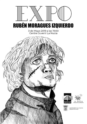 Cartel de la exposición de Rubén Moragues