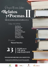 La Nucia Cartel Presentacion libro Relatos y Poemas II 2019