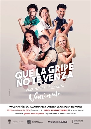 La Nucia cartel vacunacion extra nou espai grupo 2019