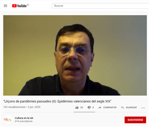 La conferencia de Rafael Roca está subida al canal de youtube de Cultura de la UA, para su consulta