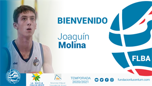 Joaquín Molina es nuevo jugador de La Nucía UA Fund. Lucentum