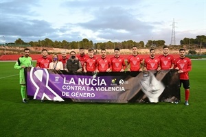 El CF La Nucía se "sumó" a la Campaña Municipal contra la Violencia de Género