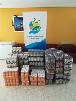La empresa Talleres Romero realizó durante la pasada semana donaciones solidarias de alimentos  al “Programa de Alimentos de La Nucía”