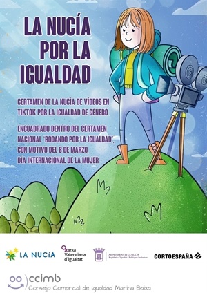 Cartel del Certamen de TikTok de Igualdad de La Nucía