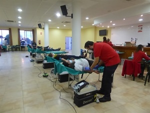 El Salón Social El Cirer acoge habitualmente las donaciones de sangre del Centro de Transfusión C.V.
